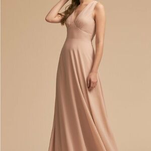 BHLDN Anthropologie Capulet Sleeveless Beige Maxi Dress Gown